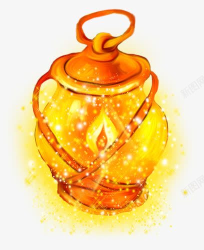 手绘黄色卡通小灯png免抠素材_88icon https://88icon.com 卡通 黄色