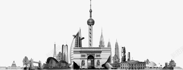 上海东方明珠灰色png免抠素材_88icon https://88icon.com 上海 东方 明珠 灰色