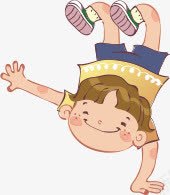 倒立的男孩png免抠素材_88icon https://88icon.com 手绘男孩 跳舞 跳街舞
