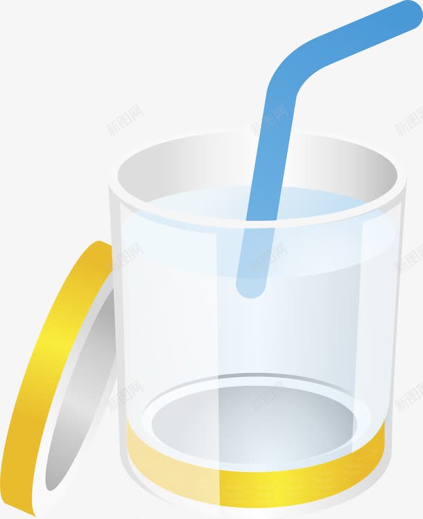 水杯元素png免抠素材_88icon https://88icon.com png 卡通 吸管 水杯矢量 矢量元素