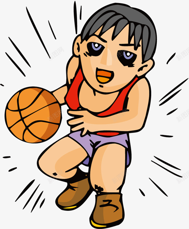 卡通人物png免抠素材_88icon https://88icon.com 体育运动 动漫 卡通人物 打蓝球