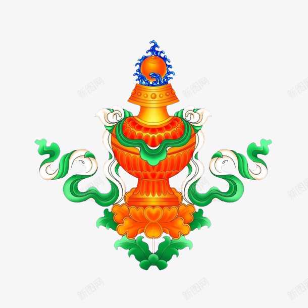 吉祥八宝西藏泸定日月烘炉png免抠素材_88icon https://88icon.com 中华人民共和国西藏自治区 中国西藏 八宝 吉祥 日月烘炉 西藏