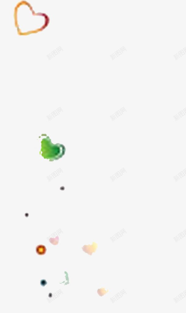 手绘可爱爱心创意png免抠素材_88icon https://88icon.com 创意 可爱 爱心