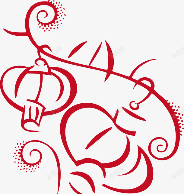 卡通行简笔画喜庆灯笼矢量图ai免抠素材_88icon https://88icon.com 卡通灯笼 喜庆灯笼 喜庆花灯 灯笼 矢量灯笼 简笔灯笼 简约花灯 矢量图