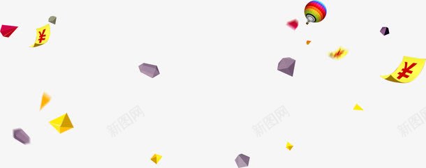漂浮电商活动装饰png免抠素材_88icon https://88icon.com 活动 漂浮 装饰