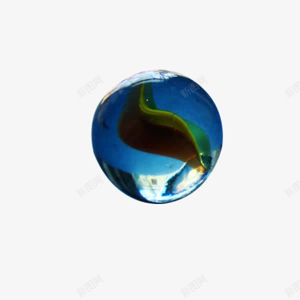 蓝色玻璃球png免抠素材_88icon https://88icon.com 产品实物 光亮 圆弧