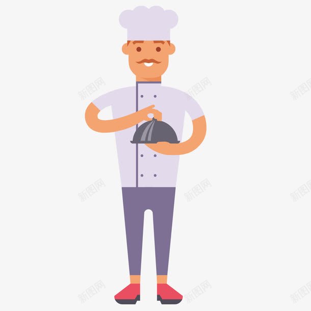 端美食的厨师png免抠素材_88icon https://88icon.com 卡通 厨师 美食