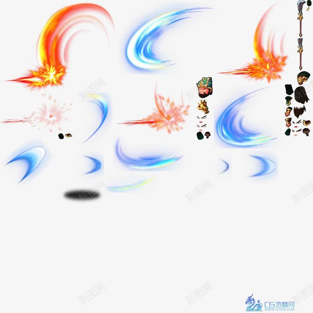 弯形月牙光效png免抠素材_88icon https://88icon.com 月牙
