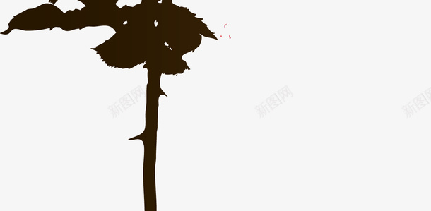 手绘黑红花朵矢量图ai免抠素材_88icon https://88icon.com 手绘 花朵 黑红 矢量图