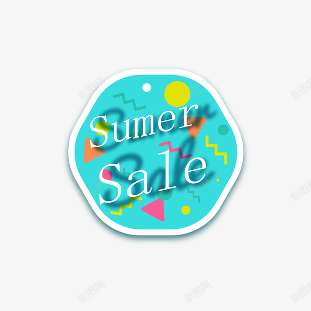 蓝色夏季促销标签矢量图ai免抠素材_88icon https://88icon.com 促销标签 夏季 夏季促销 英文 蓝色 矢量图