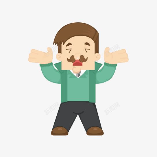 绿色工装大叔大字png免抠素材_88icon https://88icon.com 大叔大字 工装 绿色