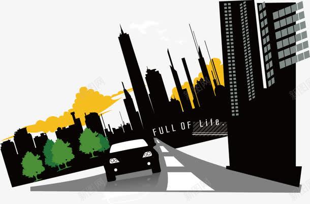 现代城市png免抠素材_88icon https://88icon.com 个性 建筑 现代城市