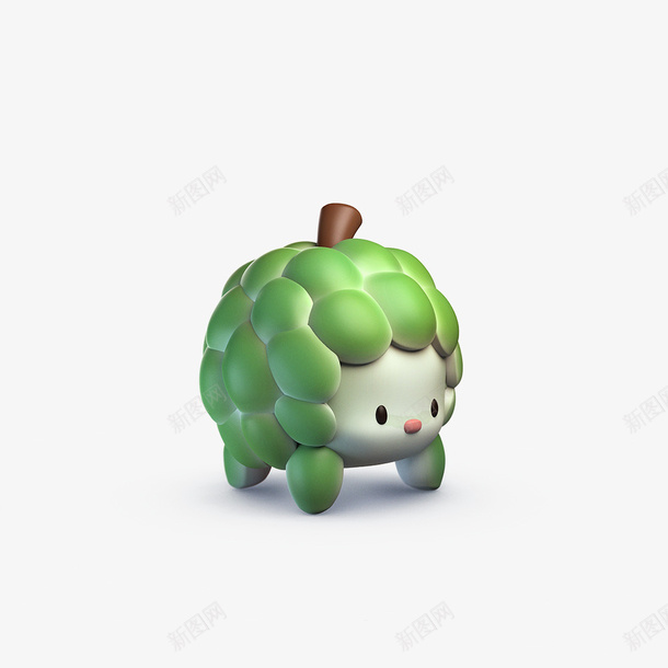 卡通水果png免抠素材_88icon https://88icon.com 卡通画 水果 矢量装饰 绿色水果 装饰