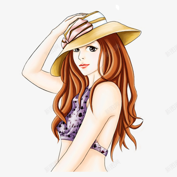 卡通手绘美女png免抠素材_88icon https://88icon.com 卡通美女 手绘卡通少妇 手绘美女 美女