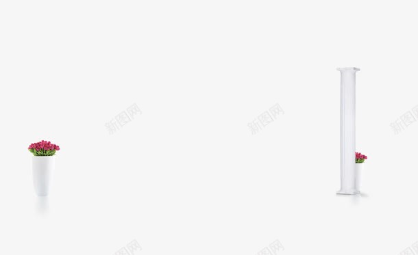 大理石柱绿叶鲜花png免抠素材_88icon https://88icon.com 大理 石柱 神殿柱子 绿叶 鲜花