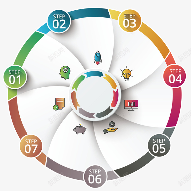 立体图形信息图表矢量图ai免抠素材_88icon https://88icon.com 3D信息图表 PPT图形 信息标签 创意信息图表 商务信息图表 商务金融 演示图 现代商务 立体图形 矢量图
