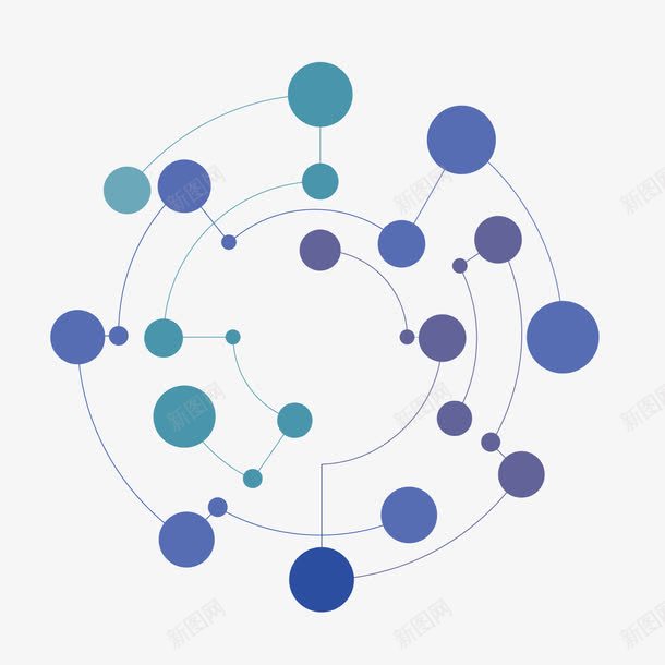 蓝色圆形连接网络商务连接符png免抠素材_88icon https://88icon.com 商务 圆形 蓝色 连接符 连接网络