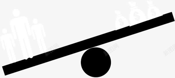人定胜钱png免抠素材_88icon https://88icon.com 人群 卡通 金钱 黑白