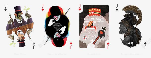 简约扑克牌插图psd免抠素材_88icon https://88icon.com Arts Playing 创意