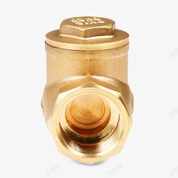 铜卧式横式止回阀png免抠素材_88icon https://88icon.com 产品实物 单向阀 逆止阀 铜阀门 阀门