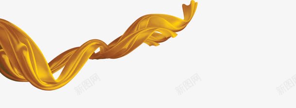 黄色节日活动丝带png免抠素材_88icon https://88icon.com 丝带 活动 节日 黄色