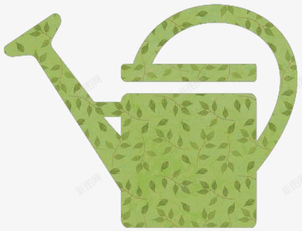 绿色卡通浇水壶png免抠素材_88icon https://88icon.com 卡通浇水壶 浇水壶 绿色浇水壶