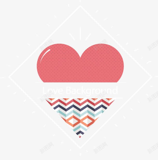 创意水玉点爱心背景png免抠素材_88icon https://88icon.com 创意爱心 爱心矢量 爱心素材 爱心背景