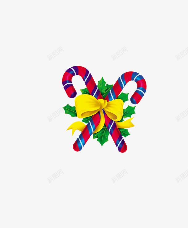 圣诞节拐杖png免抠素材_88icon https://88icon.com 卡通 喜庆 圣诞节 拐杖