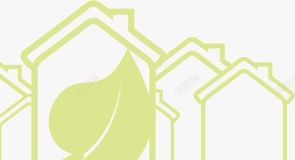 绿色线描画小房子png免抠素材_88icon https://88icon.com 小房子 手绘 线描画 绿色