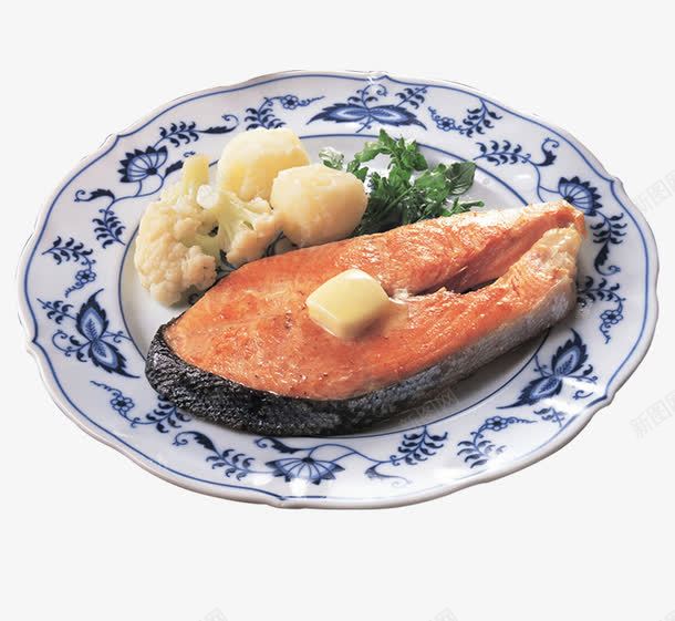 美味的鱼块png免抠素材_88icon https://88icon.com 煎鱼 美食 西蓝花 鱼 鱼块