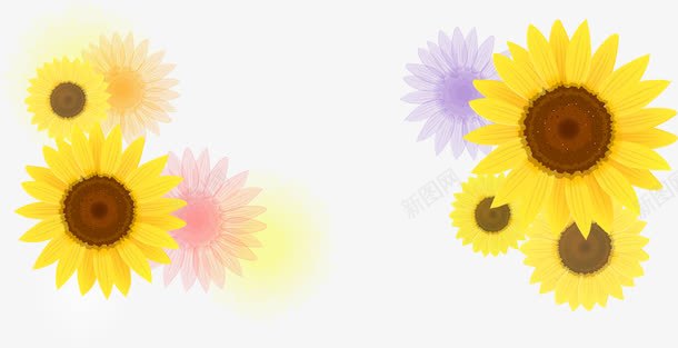 葵花背景元素元素png免抠素材_88icon https://88icon.com png背景 元素 元素背景 背景矢量 葵花