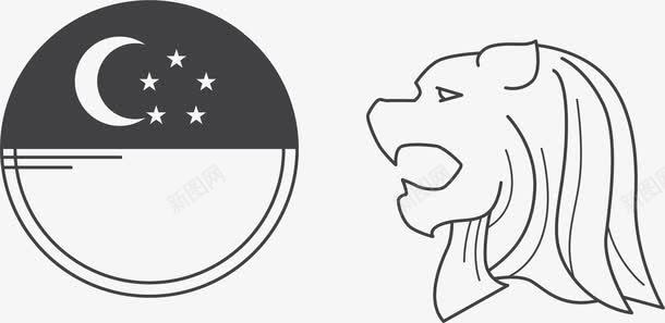 新加坡狮身人面像png免抠素材_88icon https://88icon.com 国家 国家地标 新加坡 新加坡地标 标志 狮身人面
