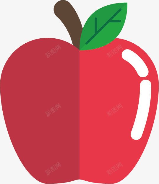 卡通苹果图案png免抠素材_88icon https://88icon.com 卡通苹果 水果 红苹果 苹果
