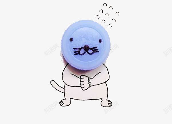 一颗钮扣的想象png免抠素材_88icon https://88icon.com 卡通 想象 猫 钮扣