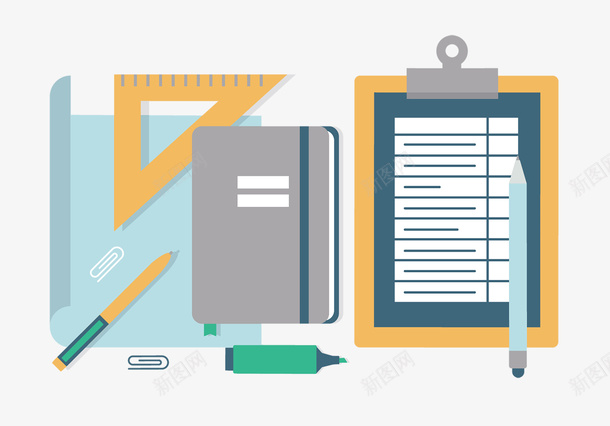 文化用品与黄色尺子矢量图eps免抠素材_88icon https://88icon.com 书本 尺子 尺子PNG 文化用品 矢量尺子 褐色书本 黄色尺子 矢量图