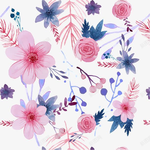 卡通手绘粉色花卉背景png免抠素材_88icon https://88icon.com 卡通手绘 唯美 粉色 花卉
