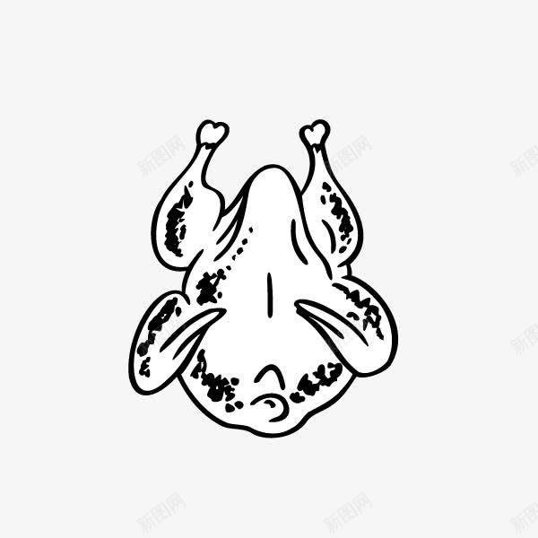 手绘卡通烤鸡png免抠素材_88icon https://88icon.com 手绘卡通烤鸡