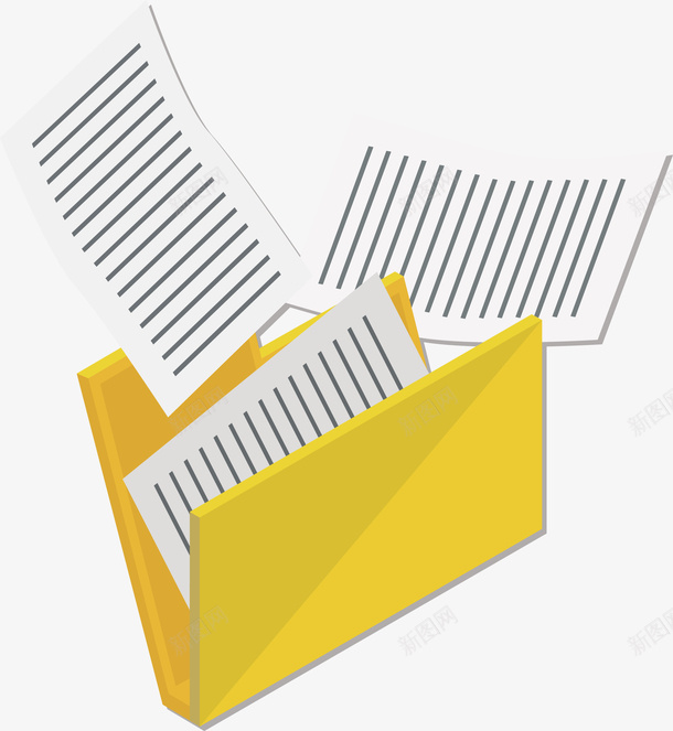 一个黄色文件夹与文件png免抠素材_88icon https://88icon.com 文件 文件PNG 矢量文件 矢量文件夹 黄色 黄色文件夹