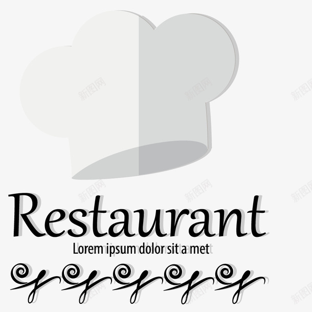 厨师帽子矢量图eps免抠素材_88icon https://88icon.com 厨师帽子 帽子 矢量帽子 矢量图