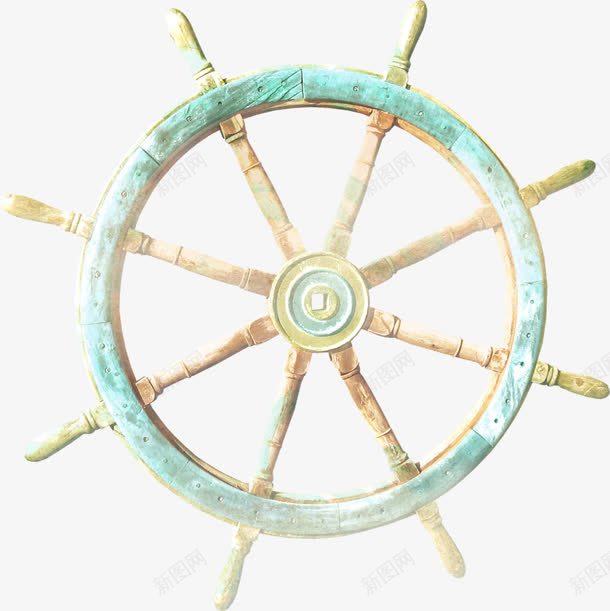 木质绿色复古船舵海报背景png免抠素材_88icon https://88icon.com 复古 木质 海报 绿色 背景 船舵