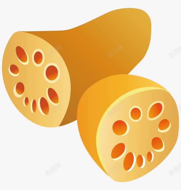 手绘莲藕png免抠素材_88icon https://88icon.com 切开的莲藕矢量图 手绘莲藕 莲藕 莲藕免费png下载