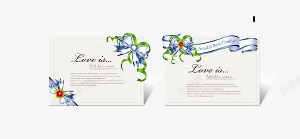 信封png免抠素材_88icon https://88icon.com 丝带边框 信封 明信片 矢量丝带 边框