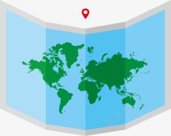 蓝色世界地图png图片下载 蓝色世界地图素材