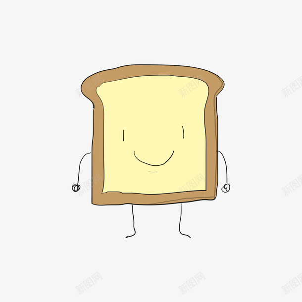 黄色卡通面包矢量图ai免抠素材_88icon https://88icon.com 卡通 卡通面包 早餐 面包 食物 黄色 黄色面包 矢量图