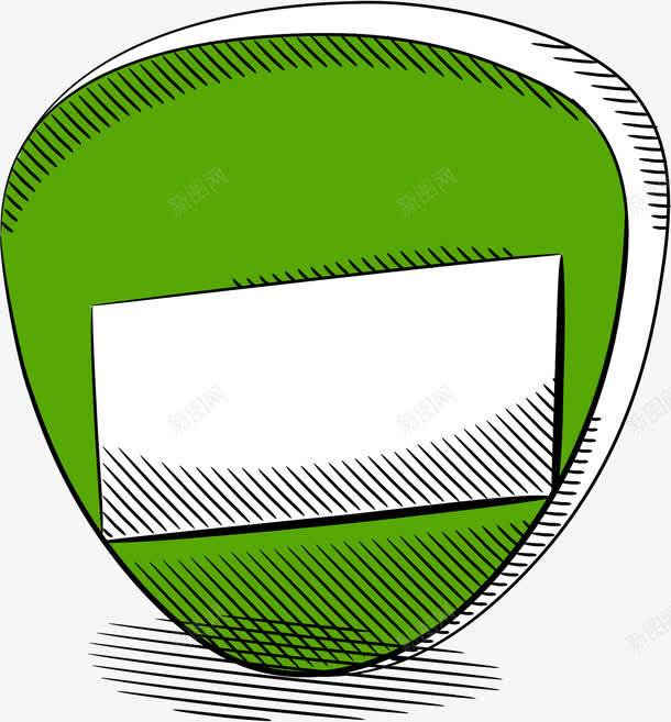 卡通手绘立体标签对话框png免抠素材_88icon https://88icon.com 卡通 对话框 手绘 标签 立体 绿色