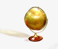 金色地球png免抠素材_88icon https://88icon.com 地球仪 金球 金色地球