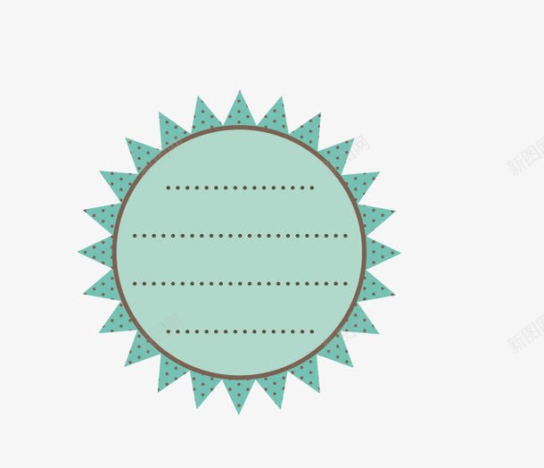 太阳花边框png免抠素材_88icon https://88icon.com 太阳花边框 矢量边框 绿色边框