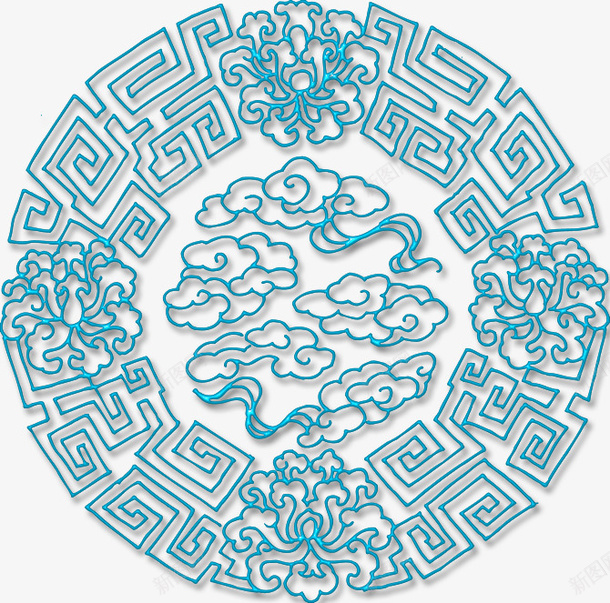 绿色中国风花纹装饰图案png免抠素材_88icon https://88icon.com 中国风 免抠PNG 绿色 花纹 装饰图案