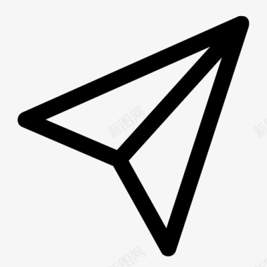 纸飞机飞机折纸消息图标图标icon 纸飞机飞机折纸消息图标图标