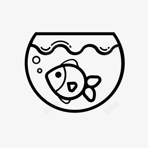 观赏鱼金鱼金鱼缸图标svg_88icon https://88icon.com 观赏鱼 金鱼 金鱼缸